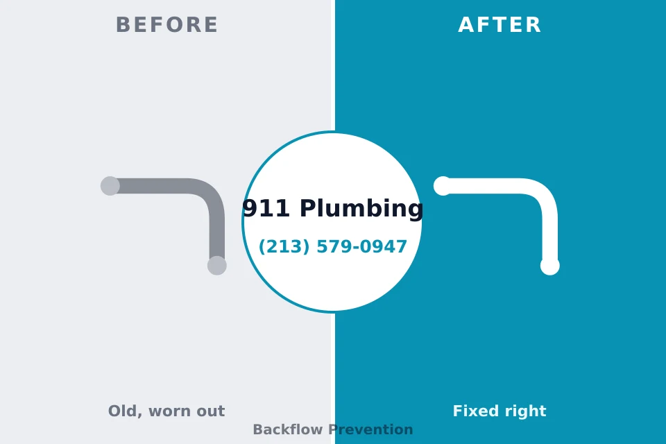 Before and after: plumbing repair Beacon Hill, WA